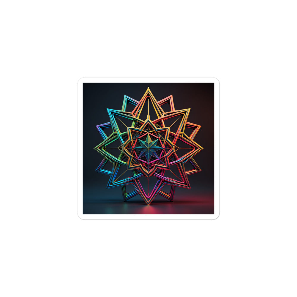 Futuristic Shine | Star Of David | Kiss Cut Sticker Jouparty