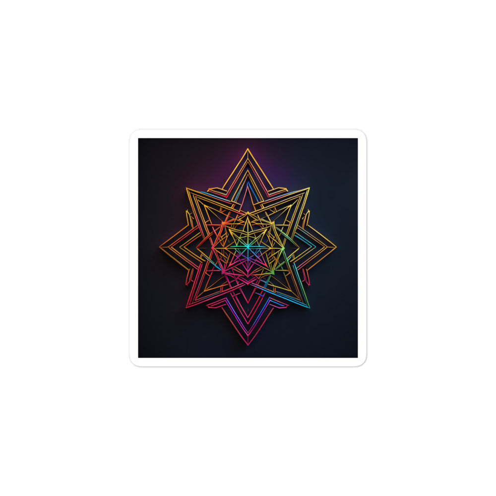 Futuristic Shine | Star Of David | Kiss Cut Sticker Jouparty