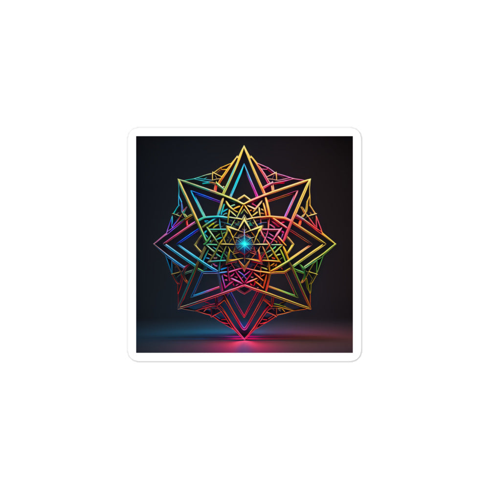 Futuristic Shine | Star Of David | Kiss Cut Sticker Jouparty