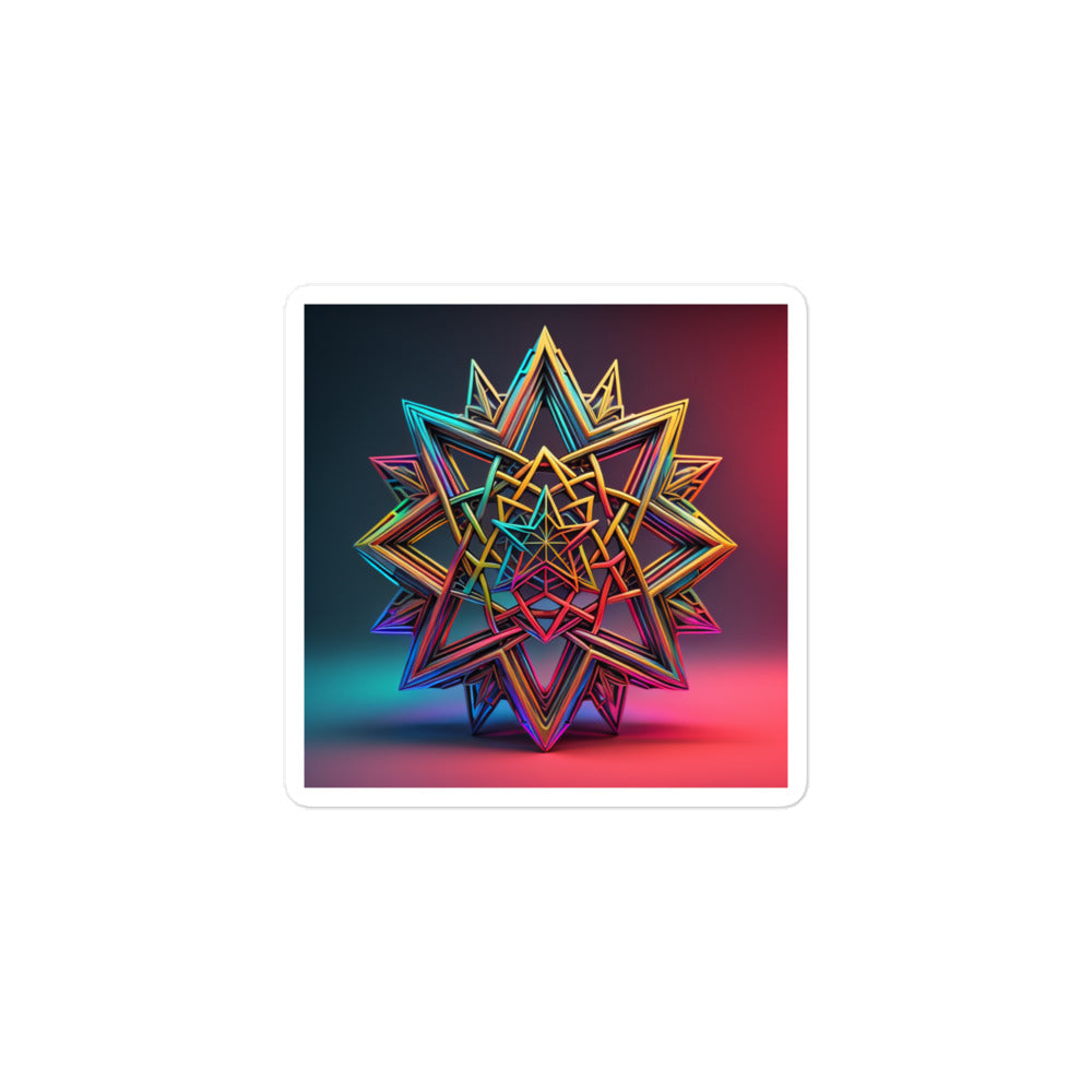 Futuristic Shine | Star Of David | Kiss Cut Sticker Jouparty