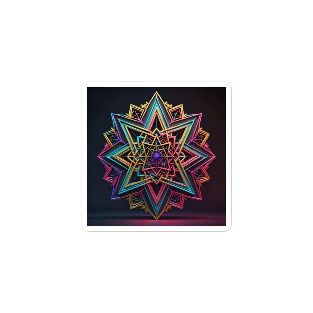 Futuristic Shine | Star Of David | Kiss Cut Sticker Jouparty