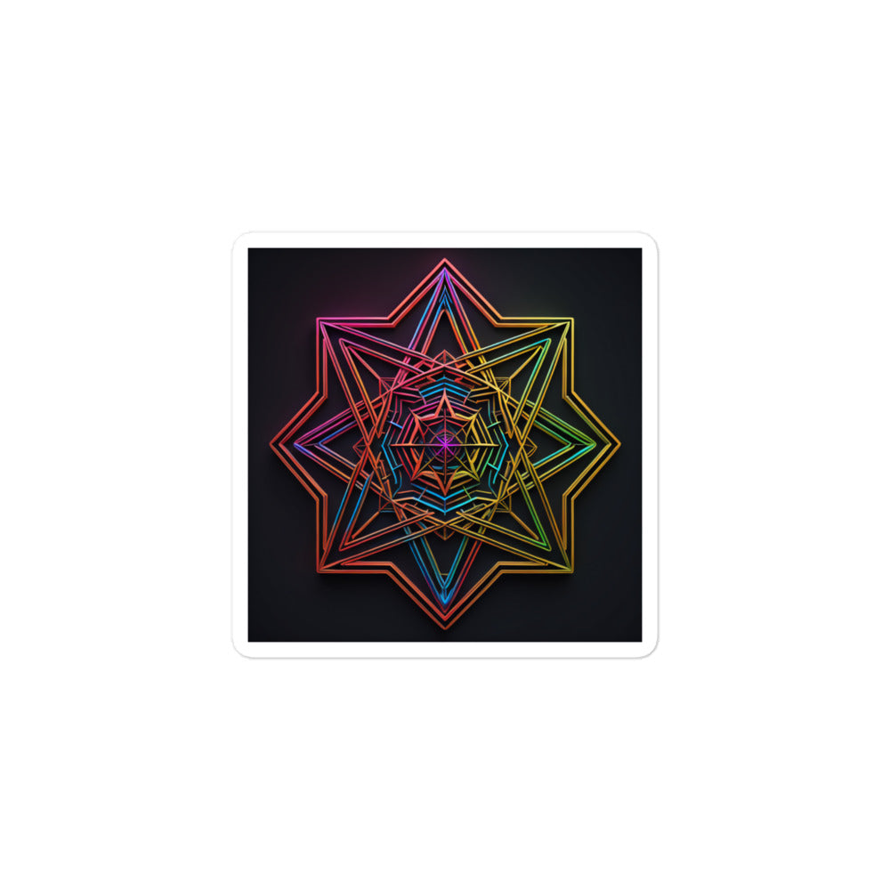 Futuristic Shine | Star Of David | Kiss Cut Sticker