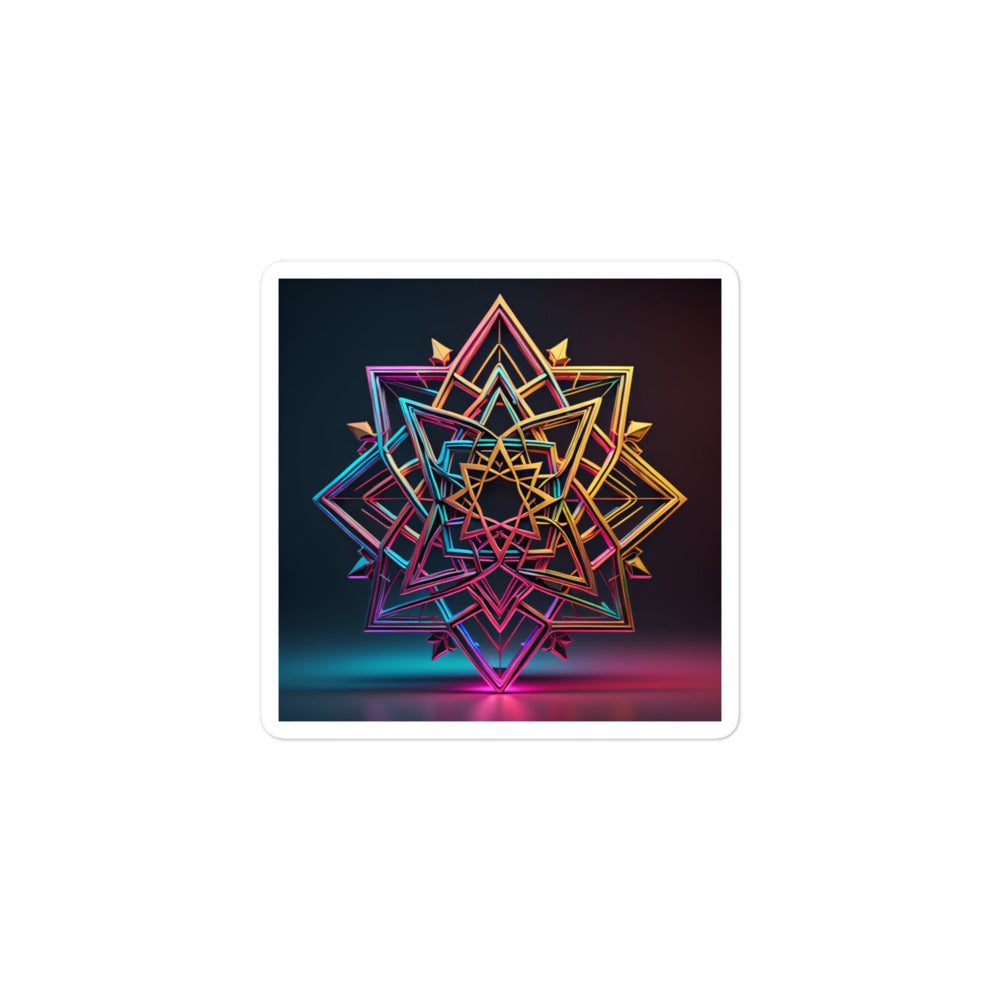 Futuristic Shine | Star Of David | Kiss Cut Sticker Jouparty