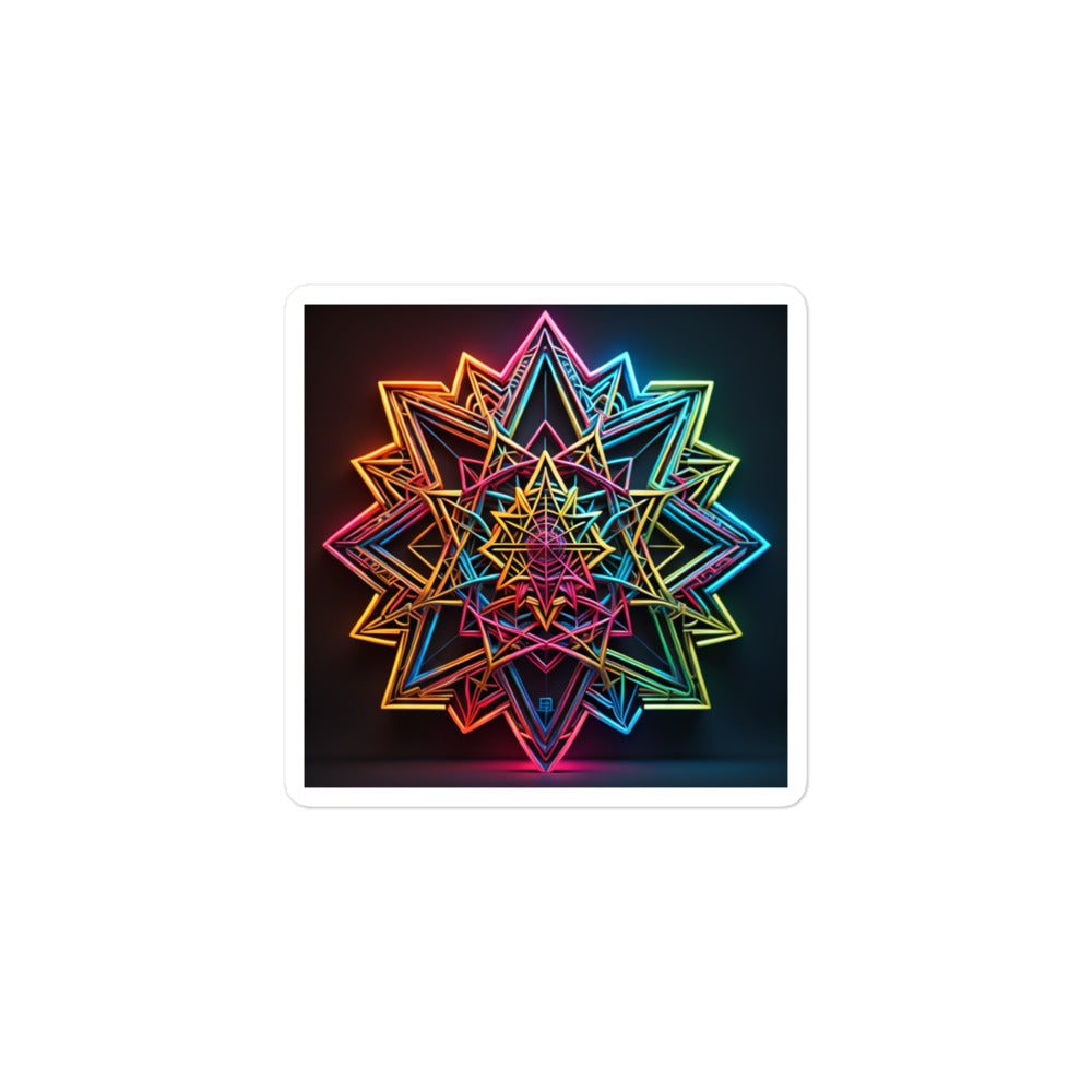 Futuristic Shine | Star Of David | Kiss Cut Sticker Jouparty