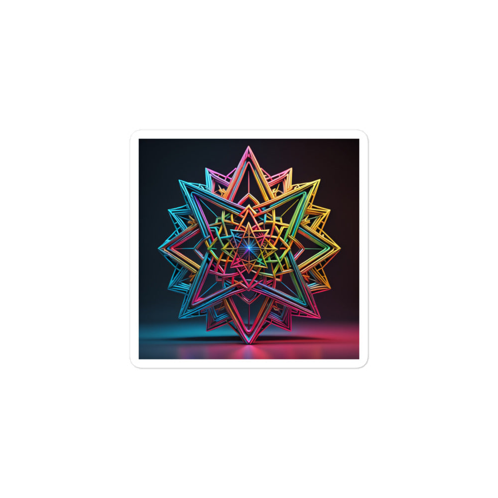 Futuristic Shine | Star Of David | Kiss Cut Sticker