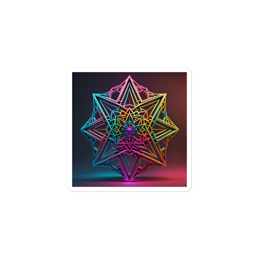 Futuristic Shine | Star Of David | Kiss Cut Sticker Jouparty