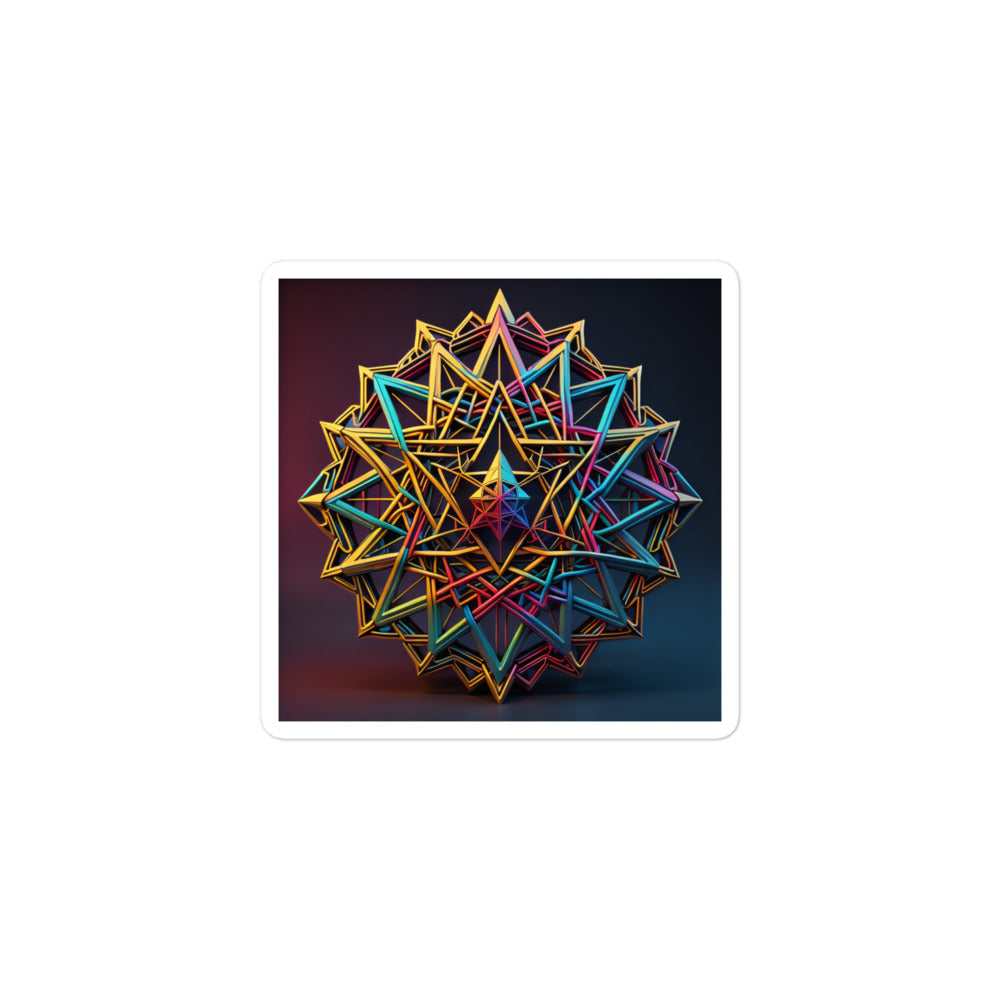 Futuristic Shine | Star Of David | Kiss Cut Sticker Jouparty