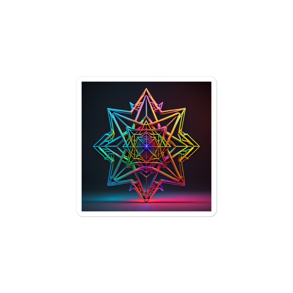 Futuristic Shine | Star Of David | Kiss Cut Sticker Jouparty