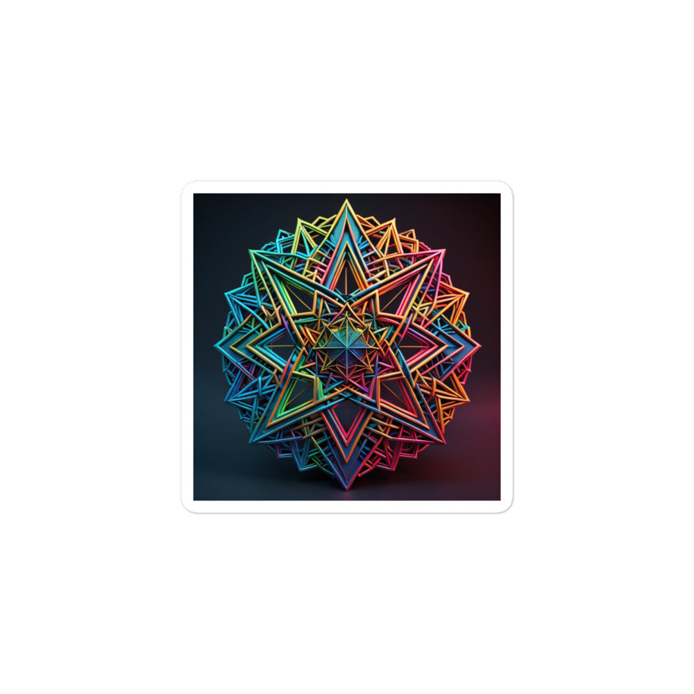 Futuristic Shine | Star Of David | Kiss Cut Sticker Jouparty