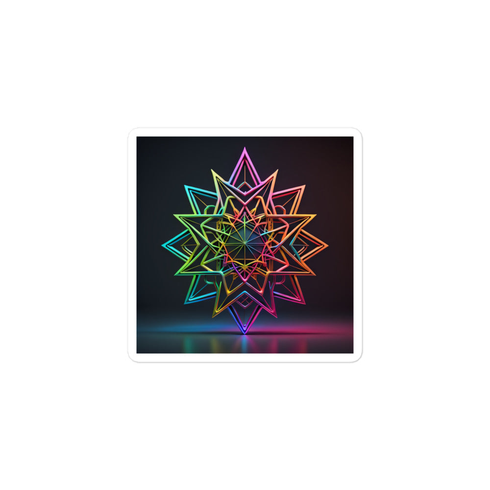 Futuristic Shine | Star Of David | Kiss Cut Sticker Jouparty