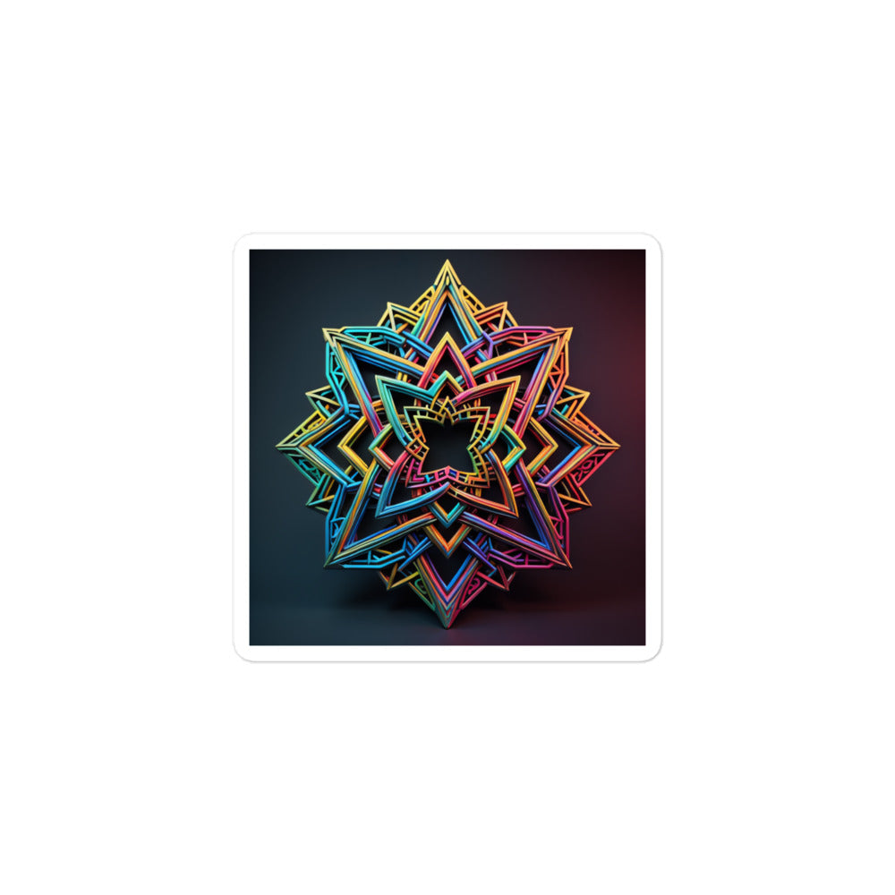 Futuristic Shine | Star Of David | Kiss Cut Sticker Jouparty