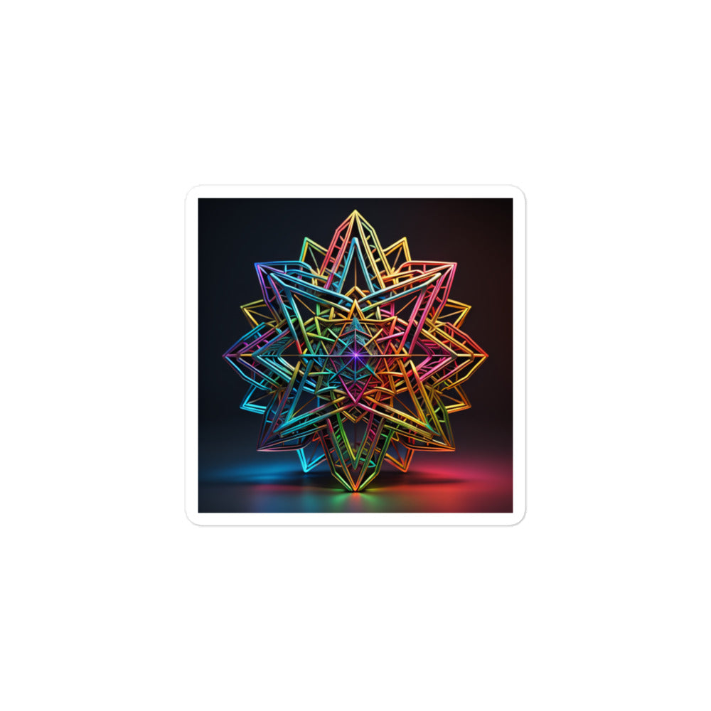 Futuristic Shine | Star Of David | Kiss Cut Sticker Jouparty