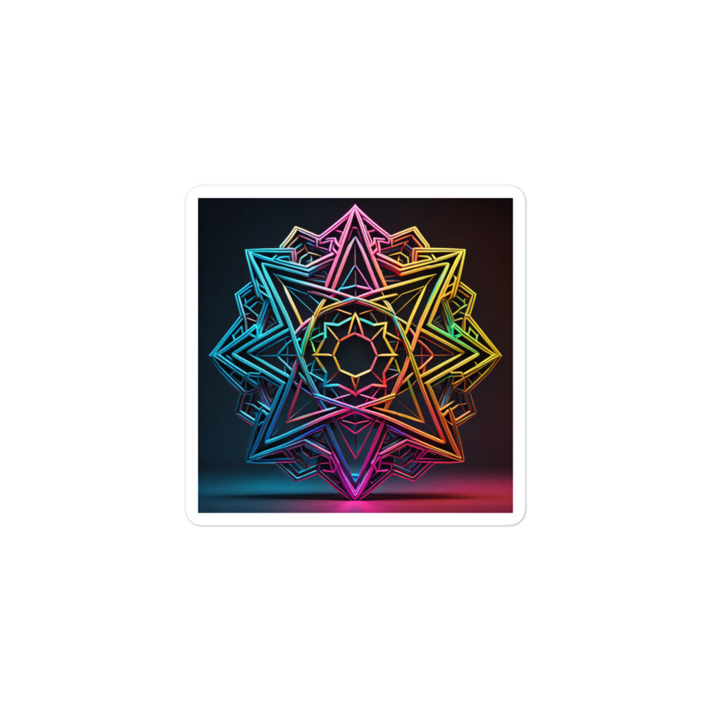 Futuristic Shine | Star Of David | Kiss Cut Sticker Jouparty