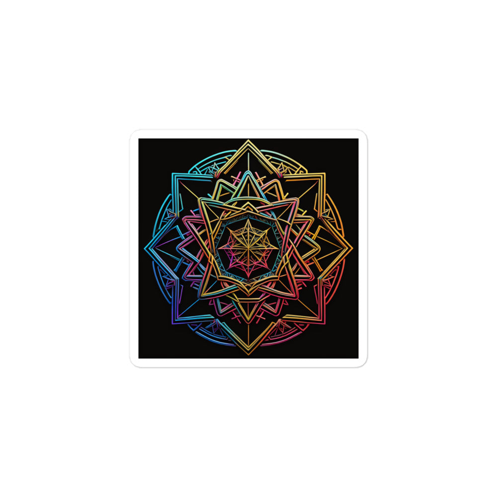 Futuristic Shine | Star Of David | Kiss Cut Sticker Jouparty