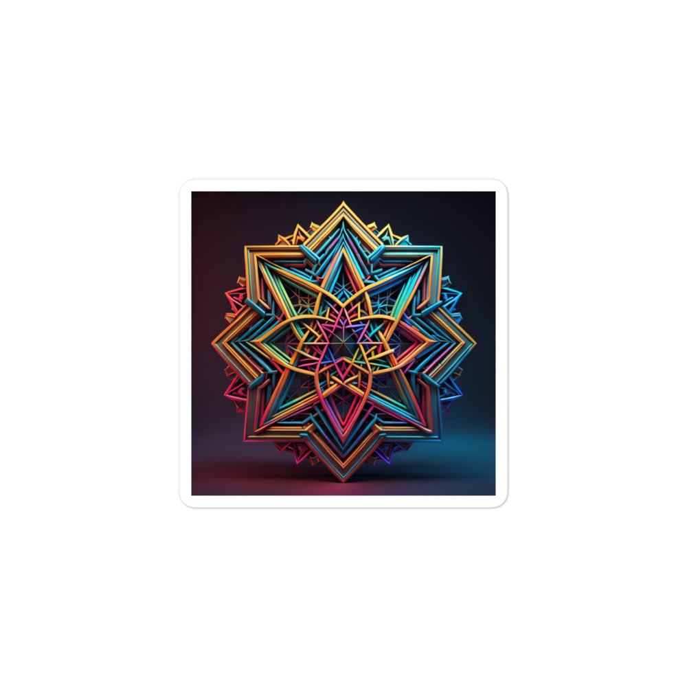 Futuristic Shine | Star Of David | Kiss Cut Sticker Jouparty