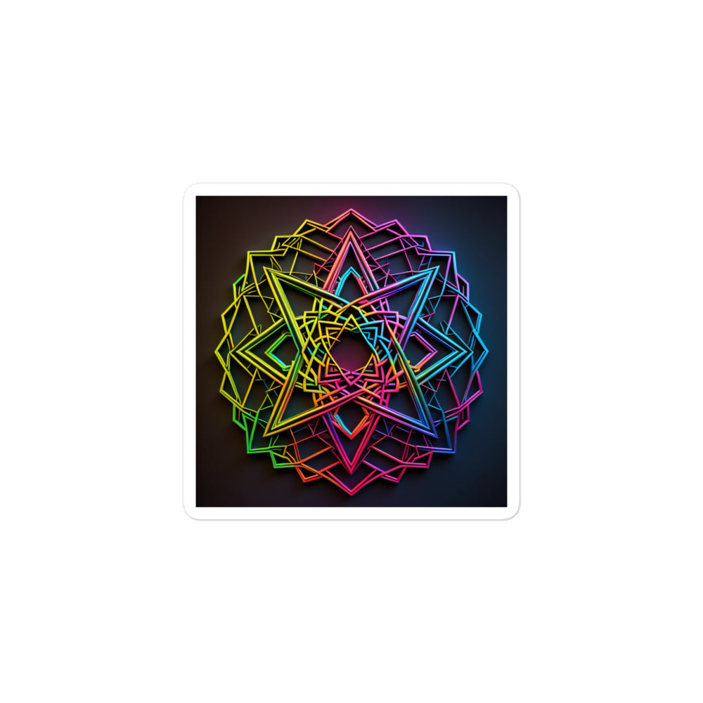 Futuristic Shine | Star Of David | Kiss Cut Sticker Jouparty