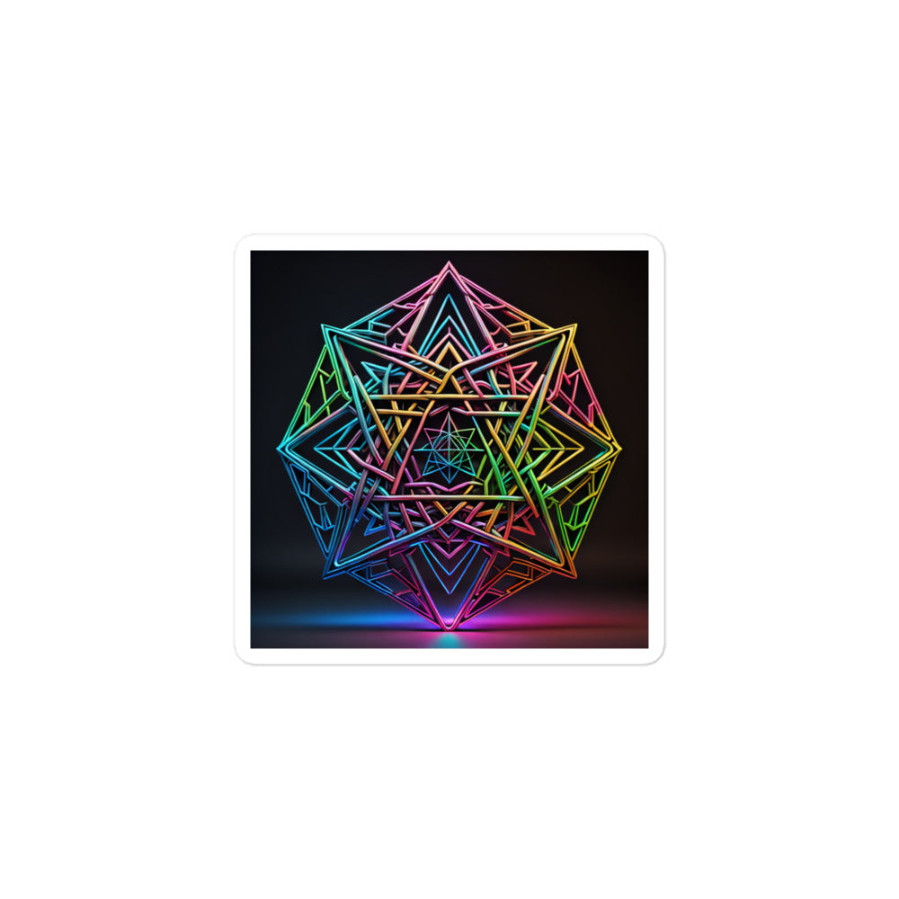 Futuristic Shine | Star Of David | Kiss Cut Sticker Jouparty