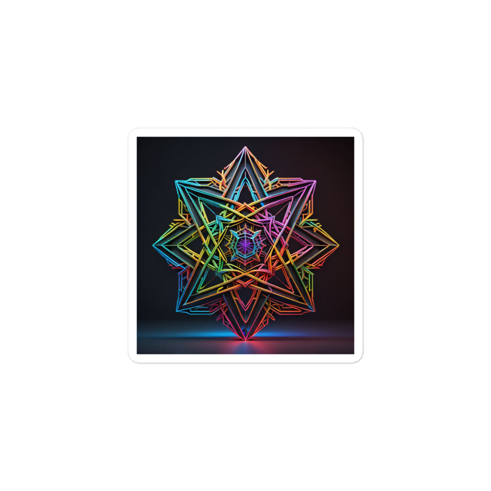 Futuristic Shine | Star Of David | Kiss Cut Sticker Jouparty