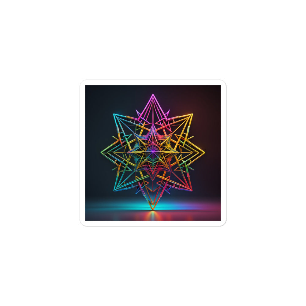 Futuristic Shine | Star Of David | Kiss Cut Sticker Jouparty
