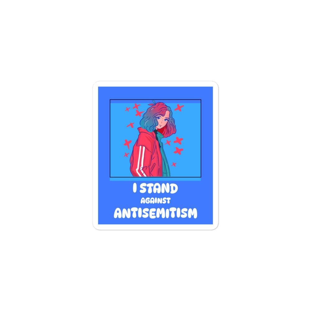 I Stand Against Antisemitism | Kiss Cut Sticker Jouparty