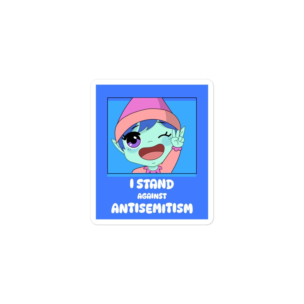 I Stand Against Antisemitism | Kiss Cut Sticker Jouparty