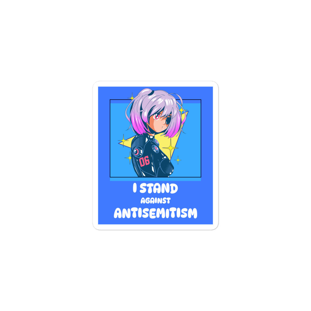 I Stand Against Antisemitism | Kiss Cut Sticker Jouparty