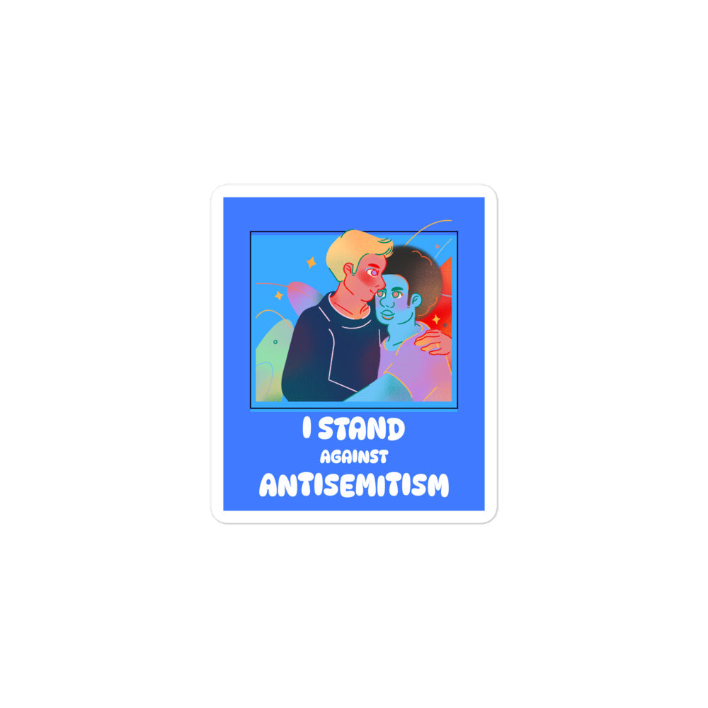 I Stand Against Antisemitism | Kiss Cut Sticker Jouparty