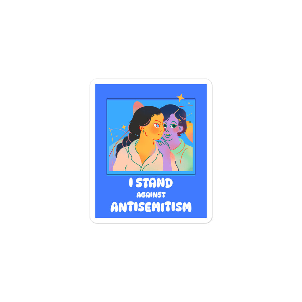 I Stand Against Antisemitism | Kiss Cut Sticker Jouparty