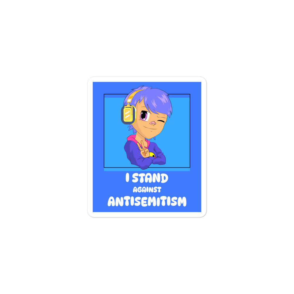 I Stand Against Antisemitism | Kiss Cut Sticker Jouparty