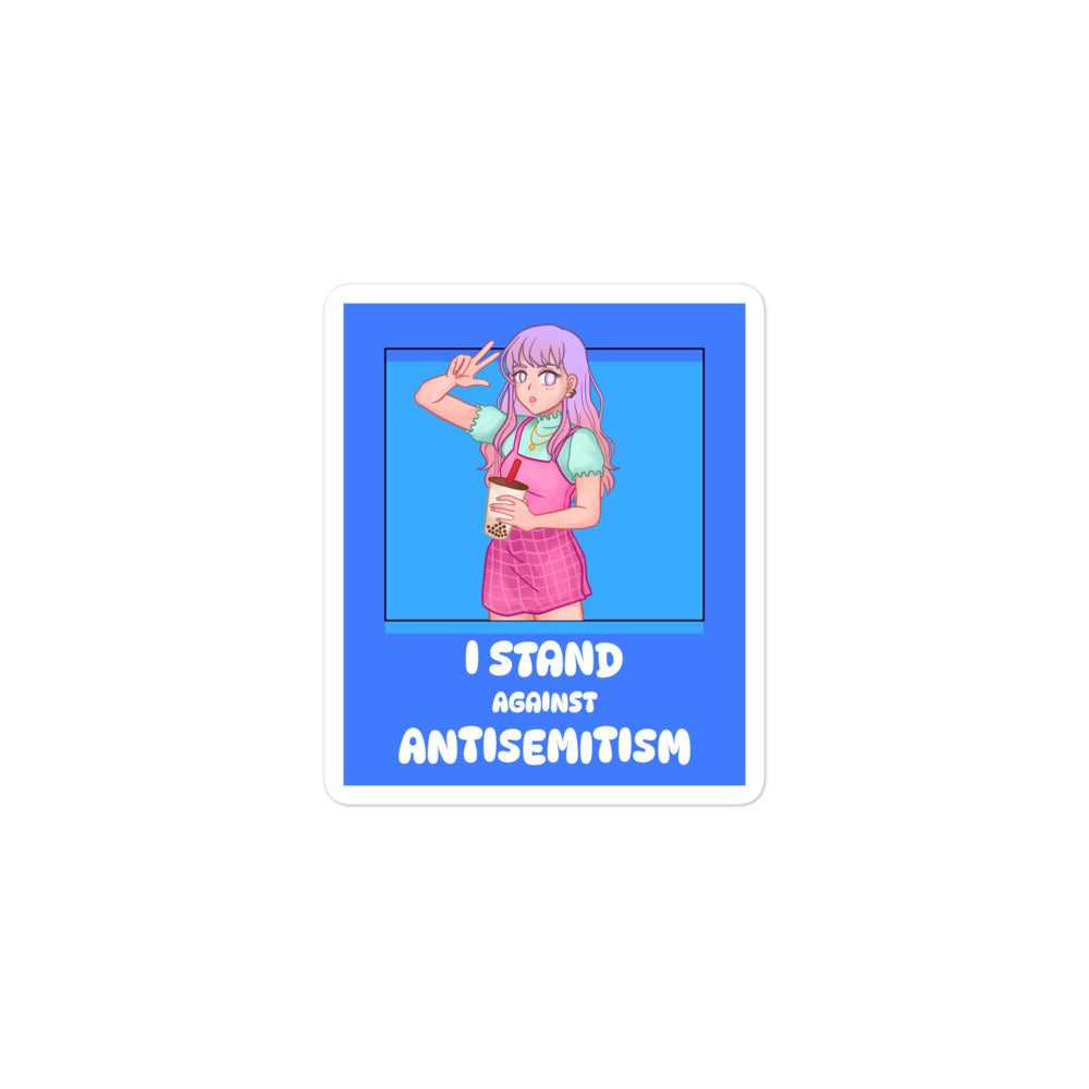 I Stand Against Antisemitism | Kiss Cut Sticker Jouparty
