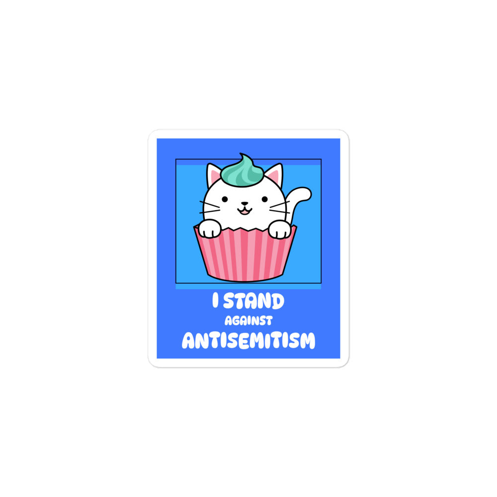 I Stand Against Antisemitism | Kiss Cut Sticker Jouparty