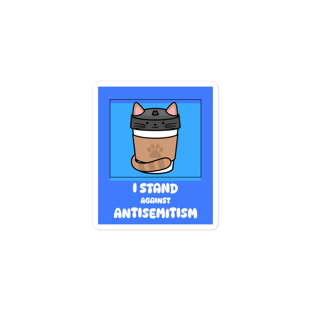 I Stand Against Antisemitism | Kiss Cut Sticker Jouparty