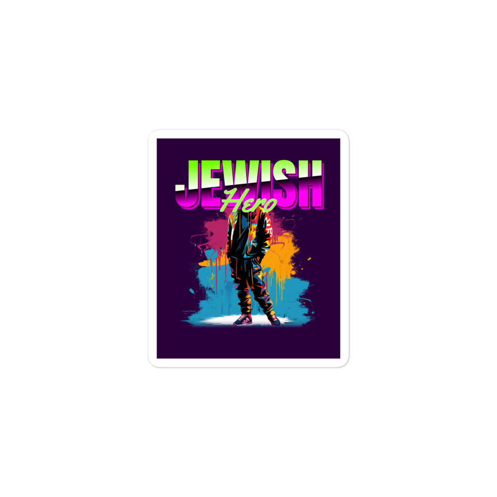Jewish Hero | Kiss Cut Sticker Jouparty