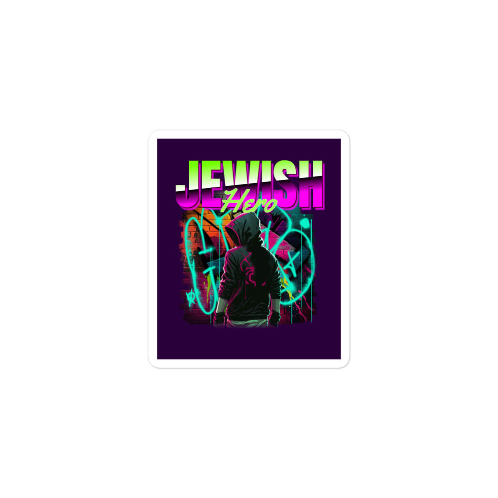 Jewish Hero | Kiss Cut Sticker Jouparty