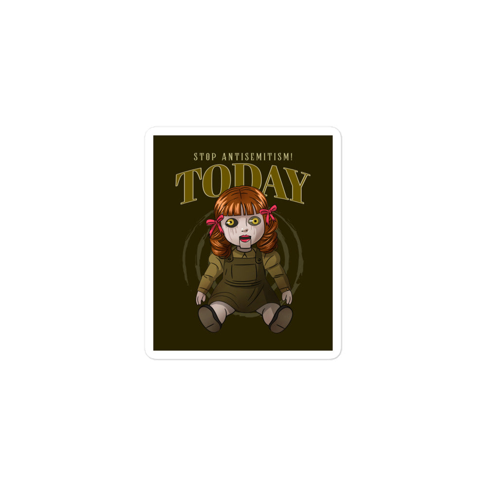 Horror Movie | Antisemitism | Kiss Cut Sticker Jouparty