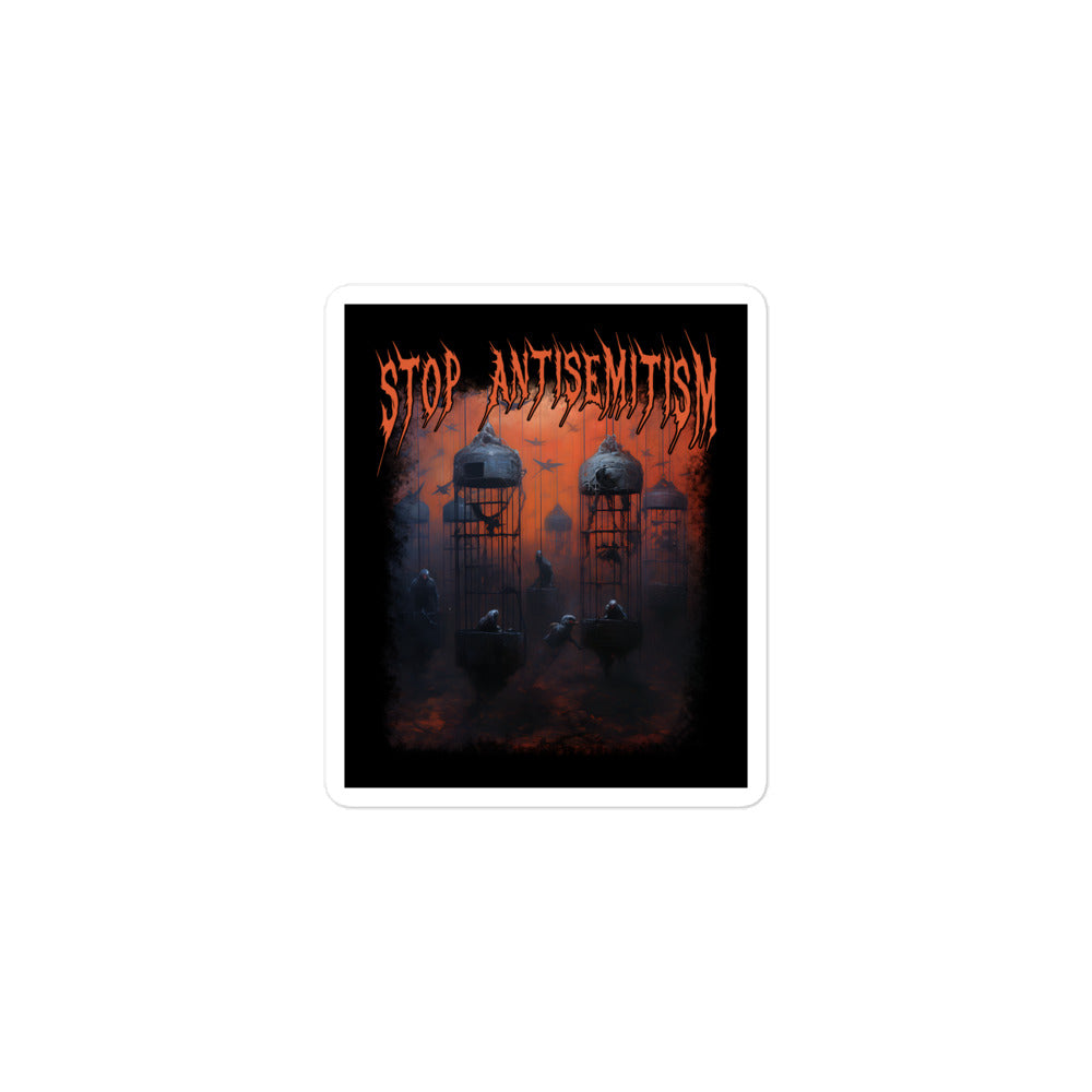 Horror Movie | Antisemitism | Kiss Cut Sticker Jouparty