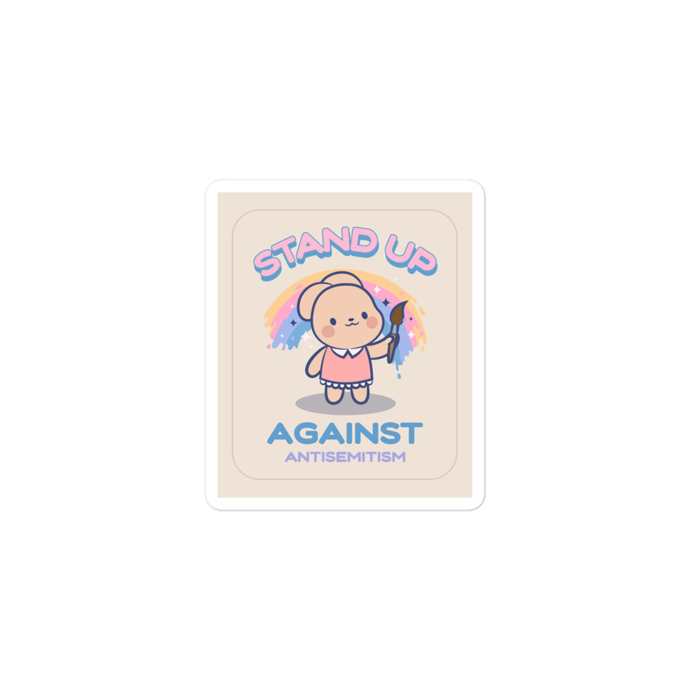 Cute Friend | Antisemitism | Kiss Cut Sticker Jouparty