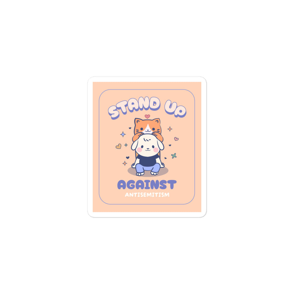 Cute Friend | Antisemitism | Kiss Cut Sticker Jouparty