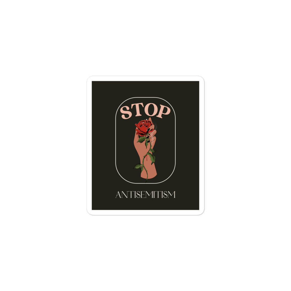Stop Antisemitism | Plants & Flowers Edition | Kiss Cut Sticker Jouparty