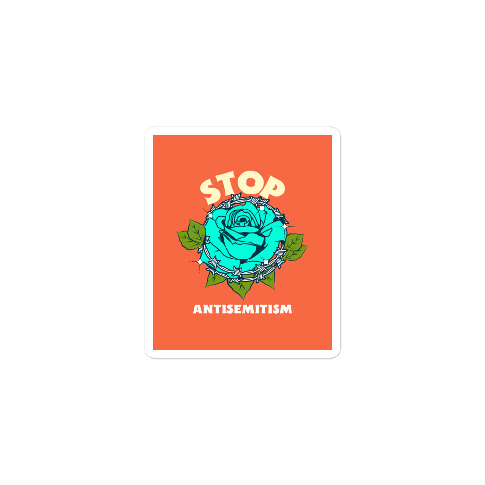Stop Antisemitism | Plants & Flowers Edition | Kiss Cut Sticker Jouparty