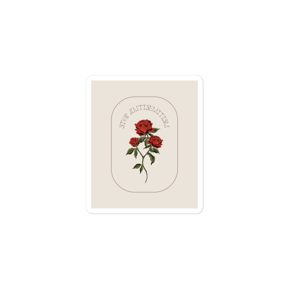 Stop Antisemitism | Plants & Flowers Edition | Kiss Cut Sticker Jouparty