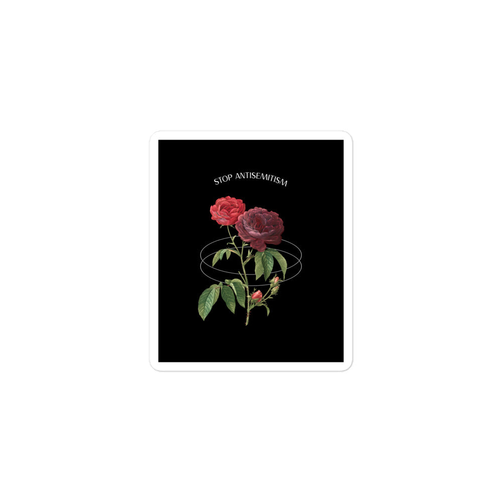 Stop Antisemitism | Plants & Flowers Edition | Kiss Cut Sticker Jouparty
