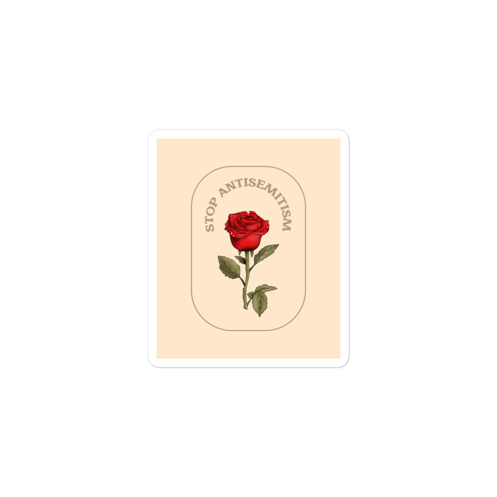 Stop Antisemitism | Plants & Flowers Edition | Kiss Cut Sticker Jouparty