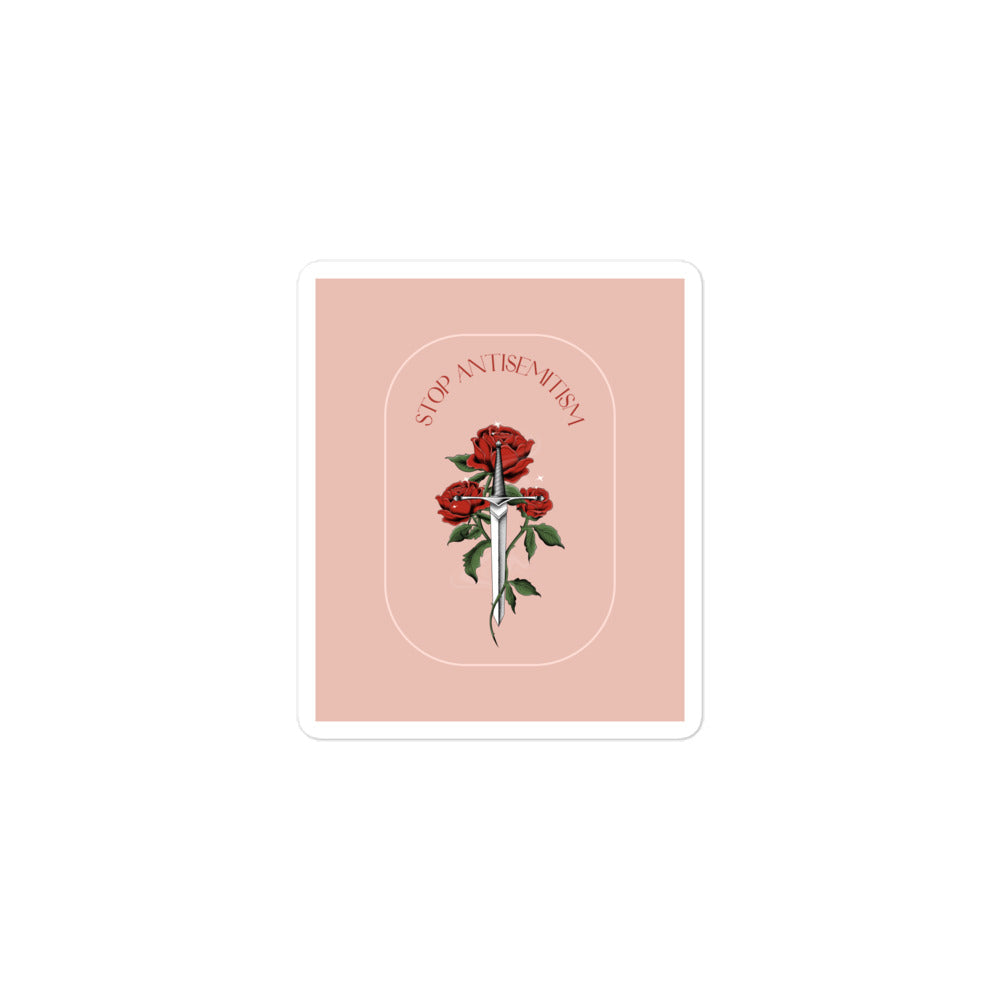 Stop Antisemitism | Plants & Flowers Edition | Kiss Cut Sticker Jouparty