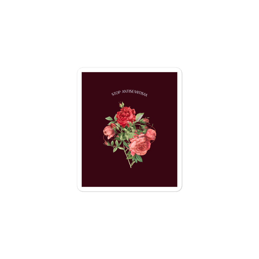 Stop Antisemitism | Plants & Flowers Edition | Kiss Cut Sticker Jouparty