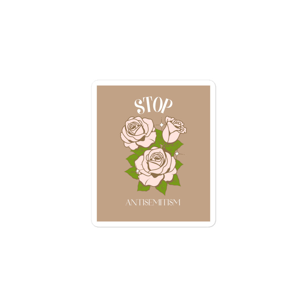 Stop Antisemitism | Plants & Flowers Edition | Kiss Cut Sticker Jouparty