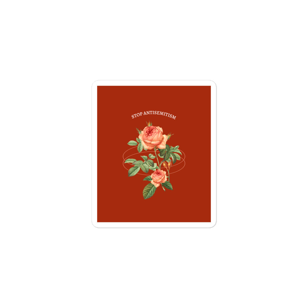 Stop Antisemitism | Plants & Flowers Edition | Kiss Cut Sticker Jouparty