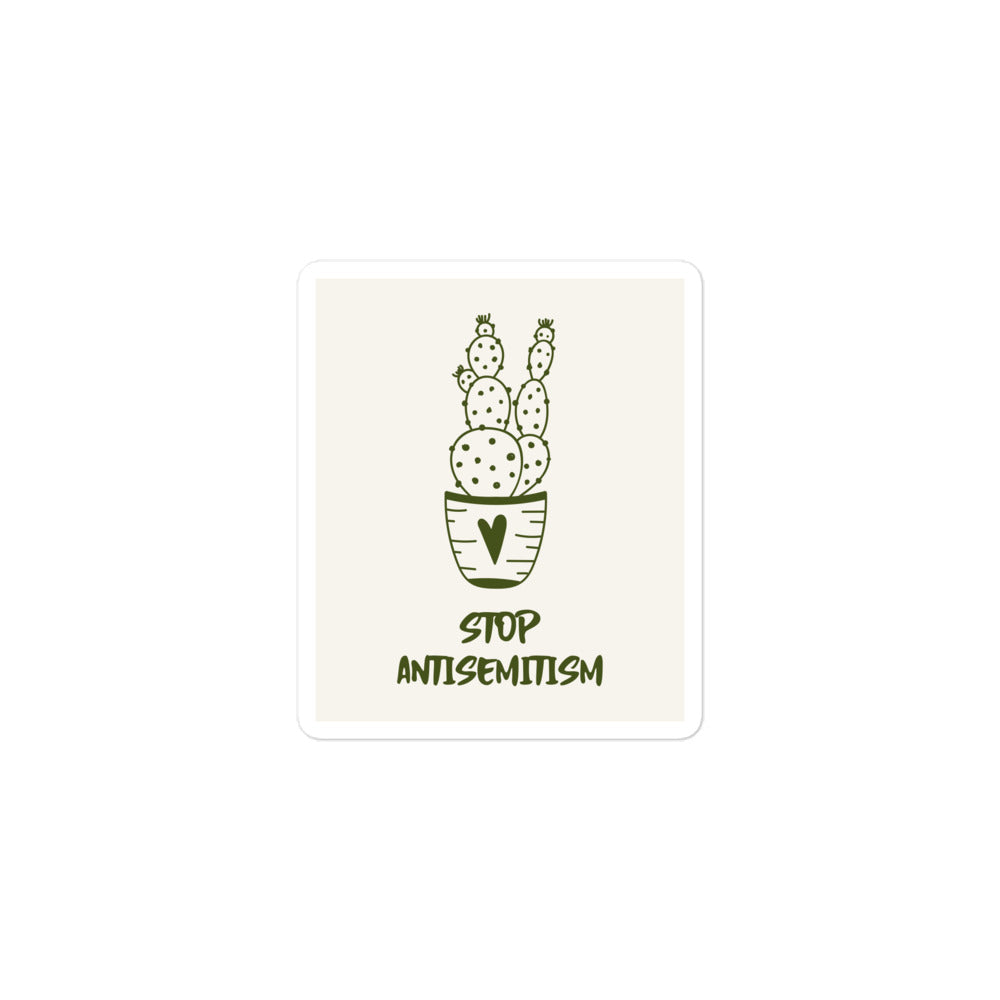 Stop Antisemitism | Plants & Flowers Edition | Kiss Cut Sticker Jouparty