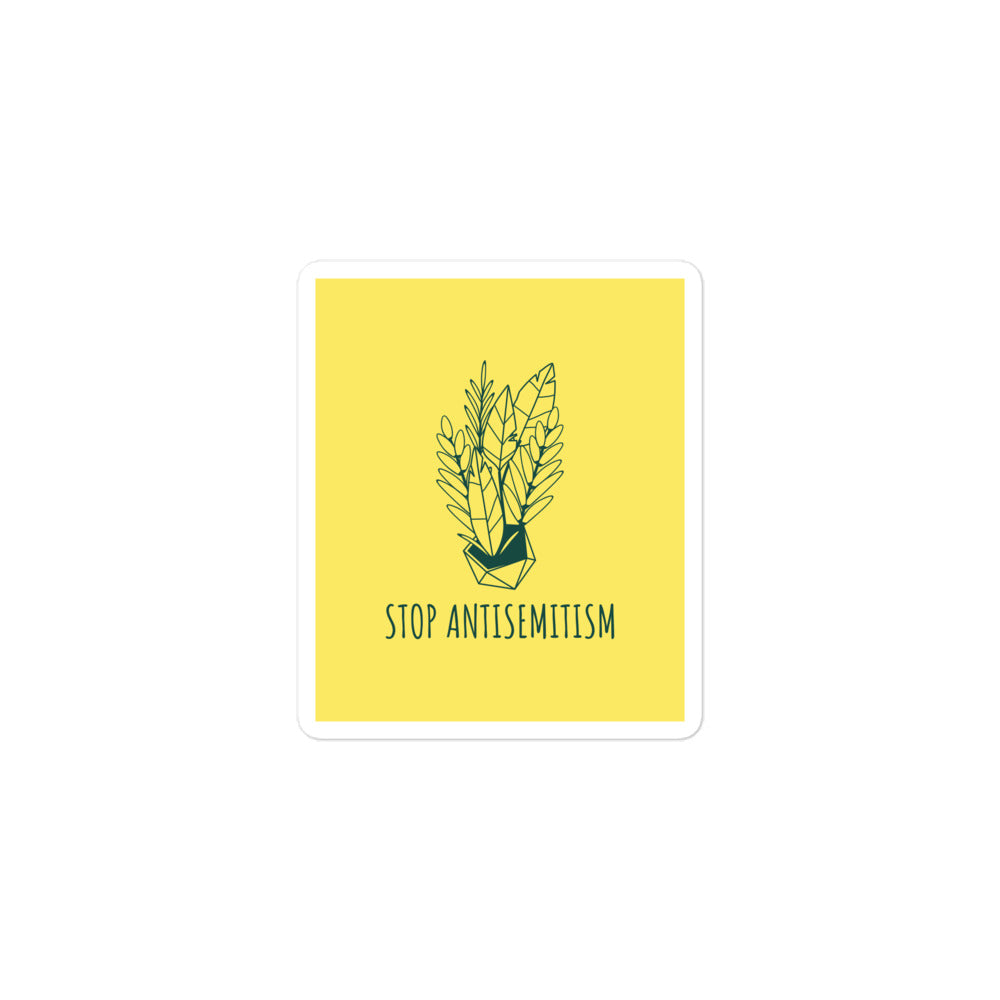 Stop Antisemitism | Plants & Flowers Edition | Kiss Cut Sticker Jouparty