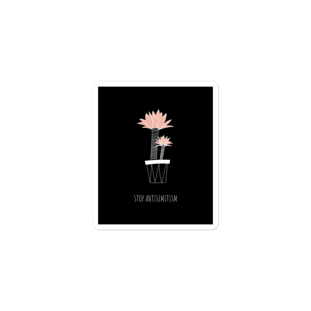 Stop Antisemitism | Plants & Flowers Edition | Kiss Cut Sticker Jouparty